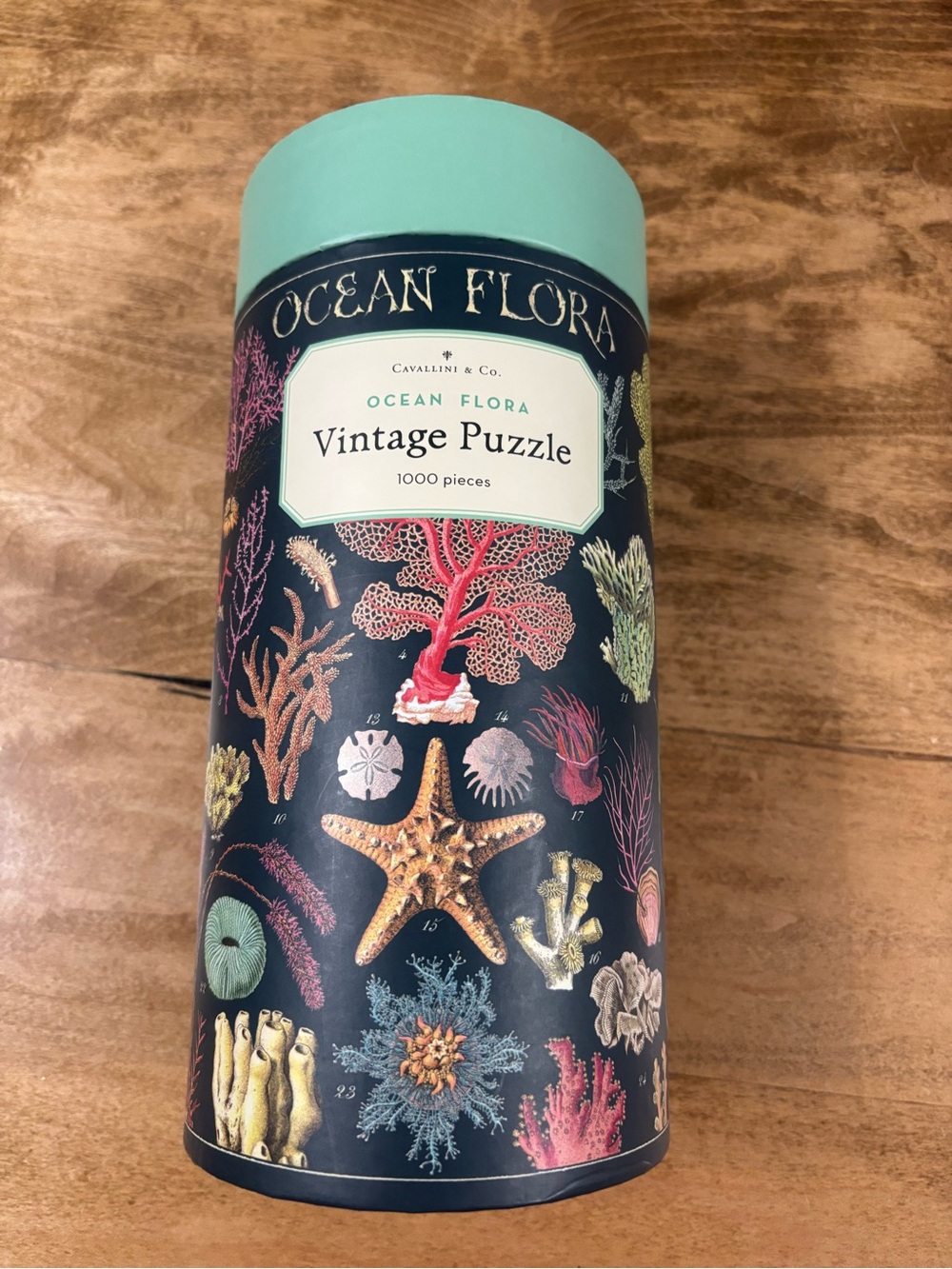 Ocean Flora Vintage Puzzle Cavallini & Co 1000 pieces